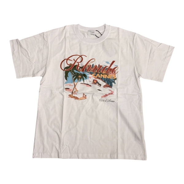 Rhude “Cannes” White Tee
