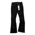 Purple Jean Black Flare