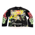 Rough Play “Skull & Roses” Black Longsleeve Tee