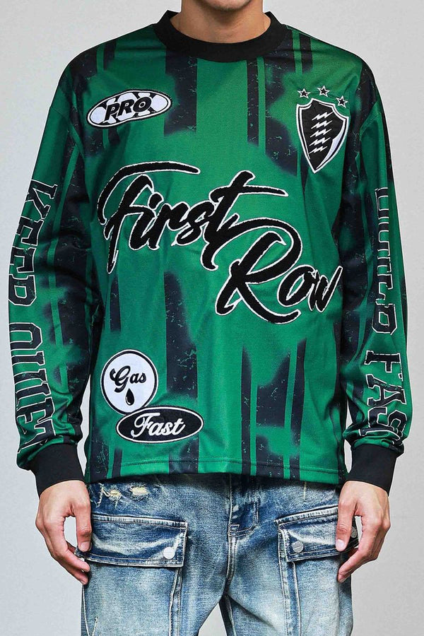 First Row “Keep Quiet Build Fast” Jersey Tee