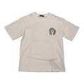 Chrome Heart Grey Logo / White Tee