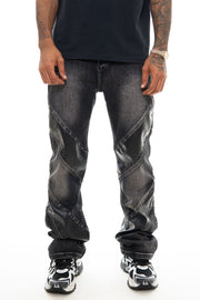 Vicious Black/Leather Jean