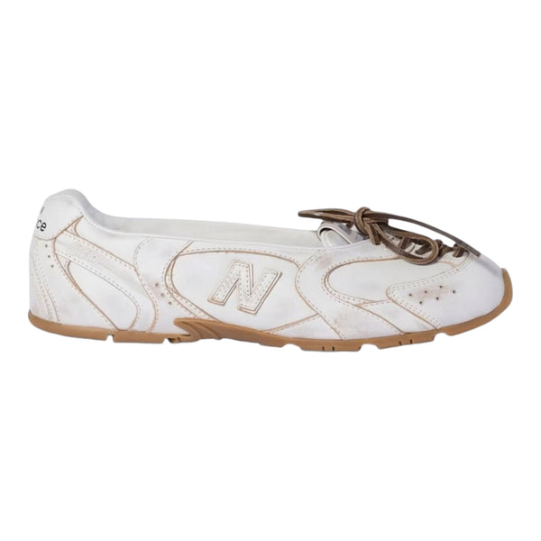 New balance Miu Miu Leather Ballerinas White