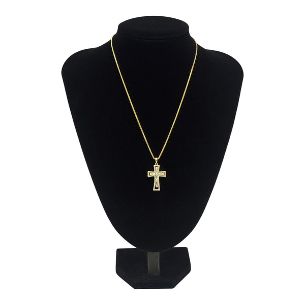 Diamond Medium Cross Pendant (Includes Chain)