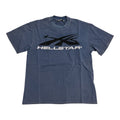Hellstar Black Rhinestones Logo / Blue Tee