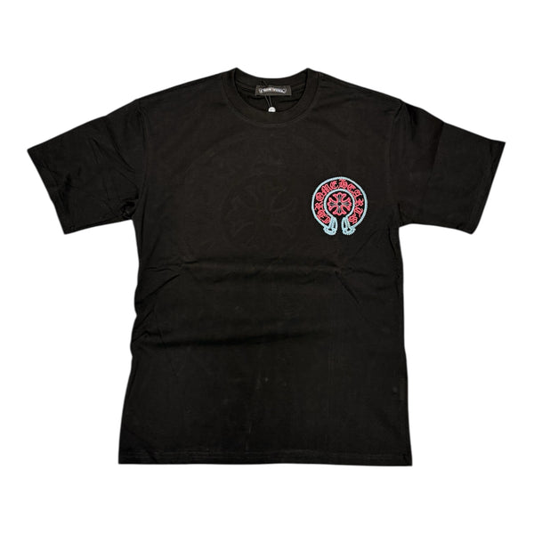 Chrome Heart Pink/Blue Logo Tee