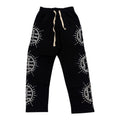 Mixed Emotion Black Rhinestone Sweatpant