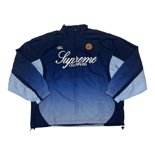 Supreme “WFT” Blue Zip Hoodie