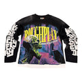 Rough Play “Screaming Skull” Black Longsleeve Tee