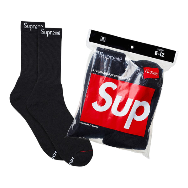 Supreme Socks (2 Pair) Black