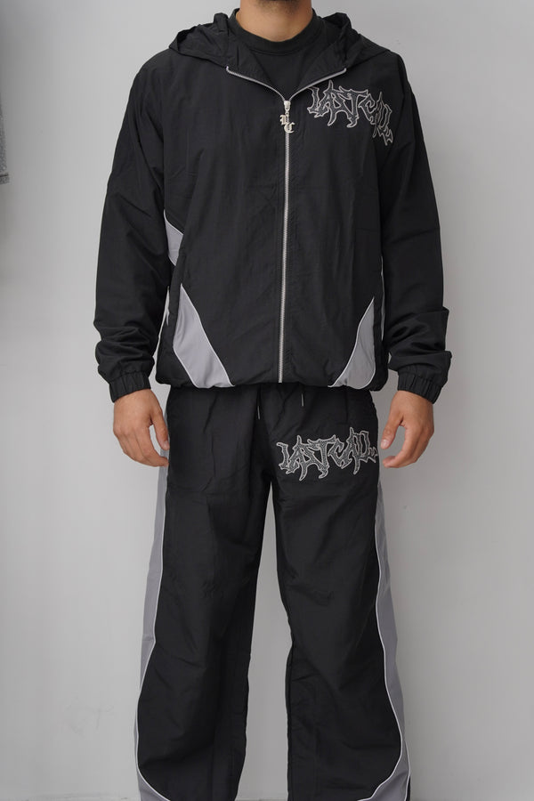 Last Call Reflective Long Sweatpant Grey Set
