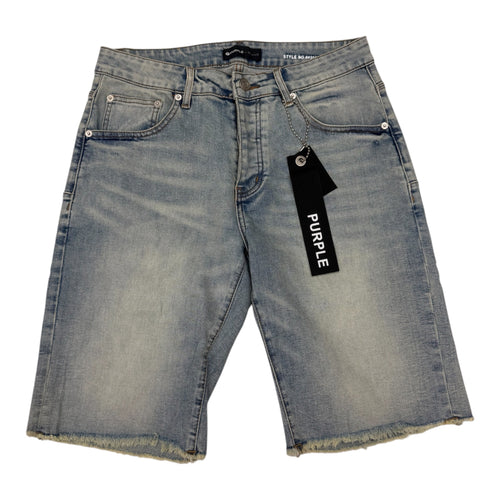 Purple Blue Jean Denim Short