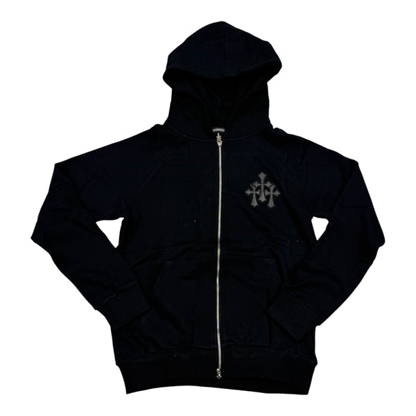 Chrome Heart Black Zip-Up Hoodie