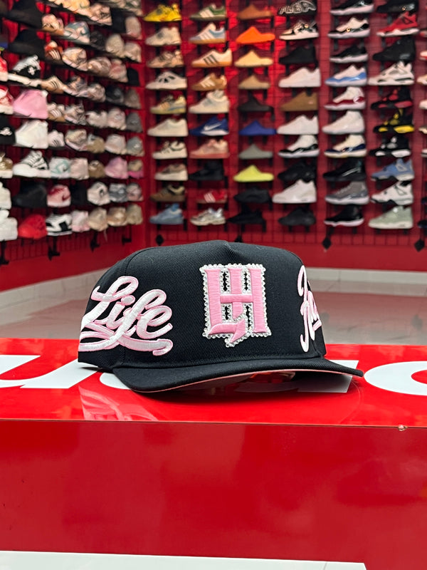 Life Hustler Black/Pink Cap
