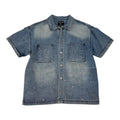 Mixed Emotion Denim Button Tee