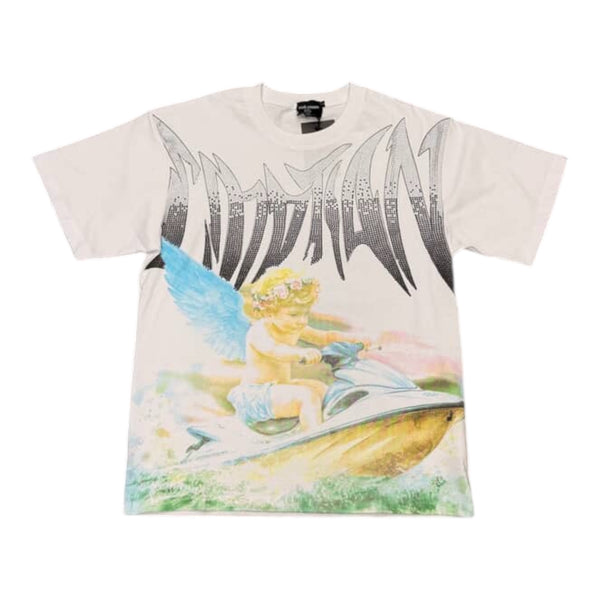 Mixed Emotion “Yetski Angel” White Tee