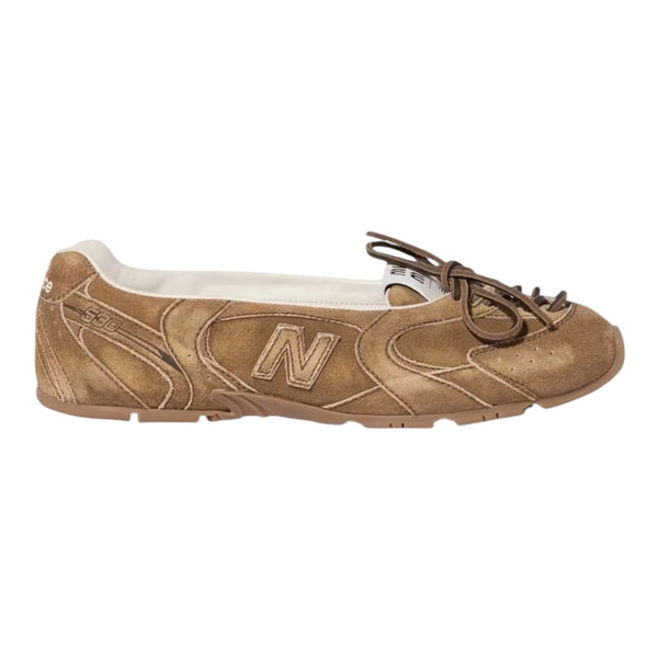 New balance Miu Miu Leather Ballerinas Cinnamon