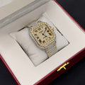 VVS Moissanite Double Tone Watch With Box and Papers