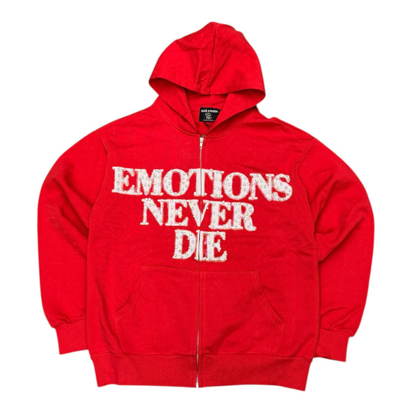 Mixed Emotions “Emotions Never Die” Red Hoodie