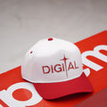 Digital White/Red Cap