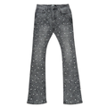 Embellish Rhinestone Flare Vicious Grey Jean