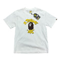 Bape white/yellow Tee