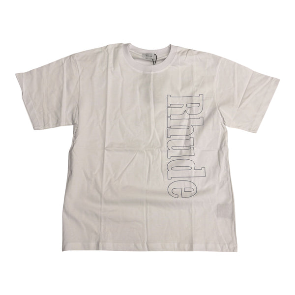 Rhude “Outline Logo” White Tee