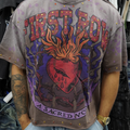 First Row Washed Violet Gray Tee