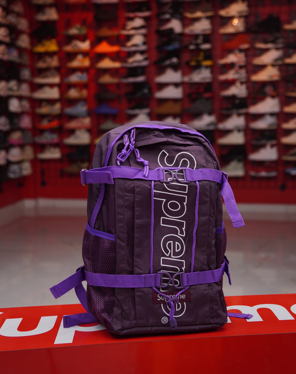 Supreme Bookbag Black/Purple