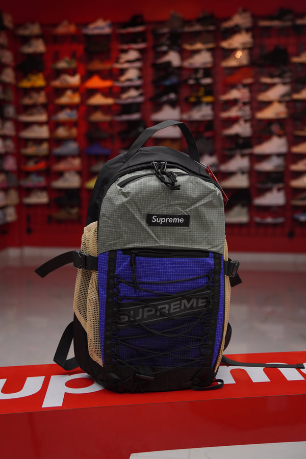 Supreme Bookbag Grey/Blue