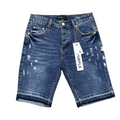 Purple Jean Short Blue