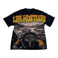 Life Hustler Racing Black Tee