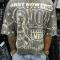 First Row Stone Gray Crop Tee