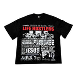 Life Hustlers “Jesus is King” Black Tee
