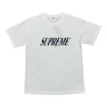 Supreme Black Logo White Tee
