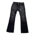 Purple Flare Black Jean