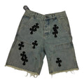 Chrome Heart Black Cross Washed Jean