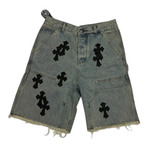Chrome Heart Black Cross Washed Jean