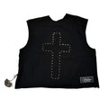 WATSON CHILD OF GOD CROSS RIVET BLACK TEE