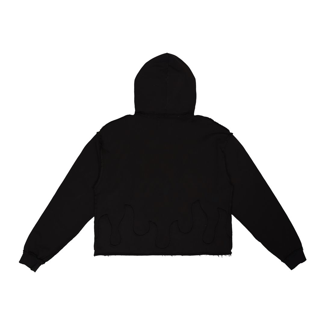 First row Wake Up and Be Fierce Crop Hoodie