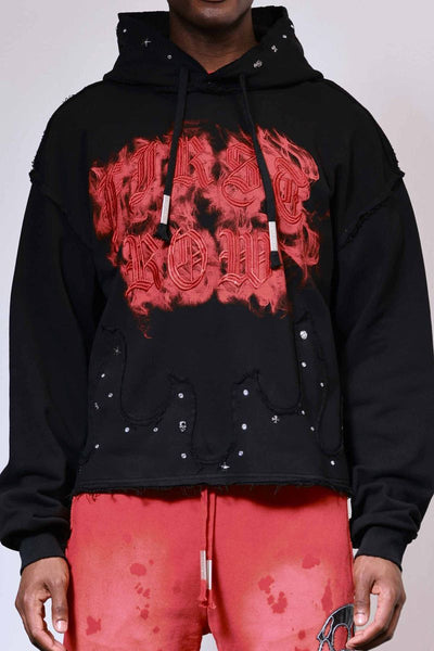 First row Wake Up and Be Fierce Crop Hoodie