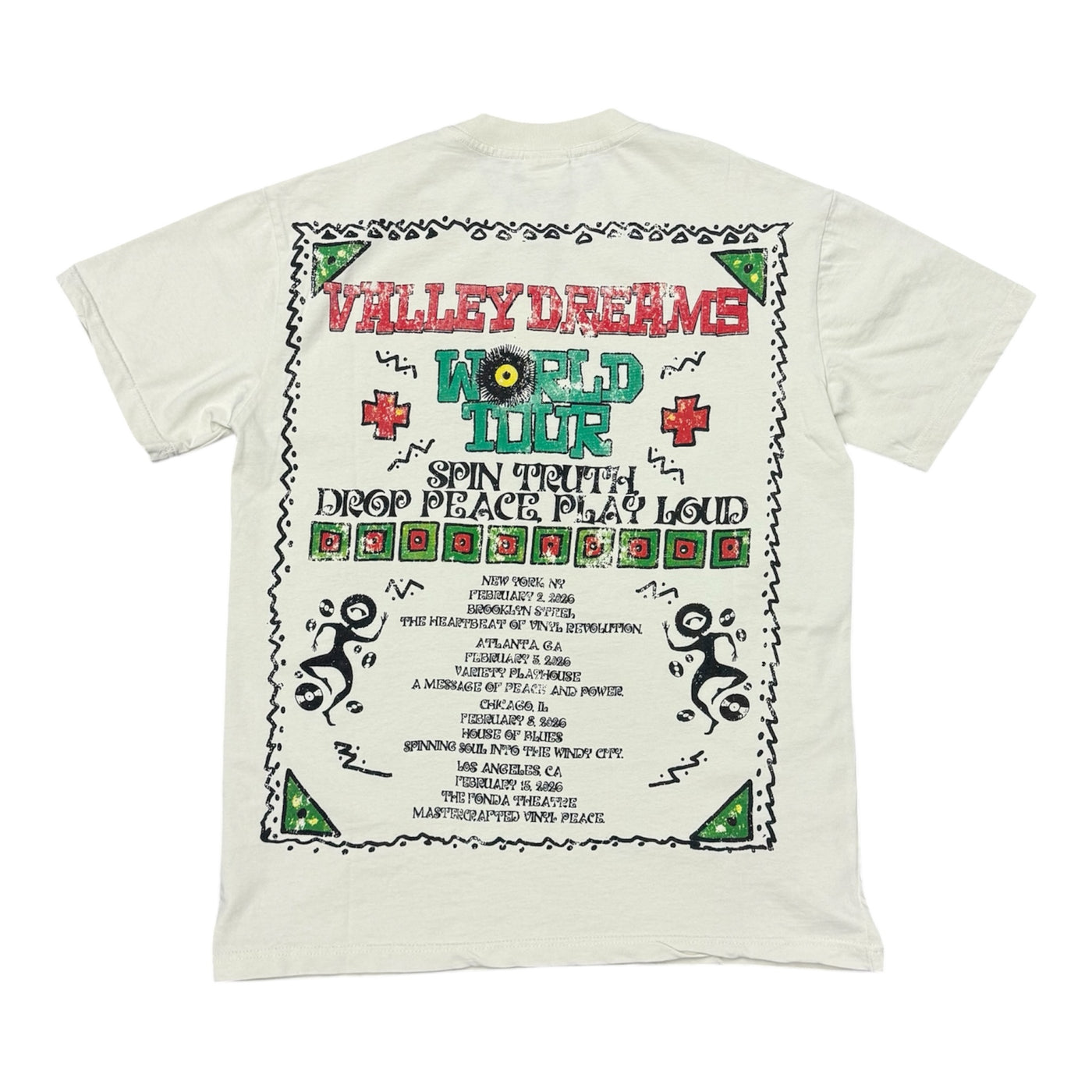 Valley World Tour Cream Tee