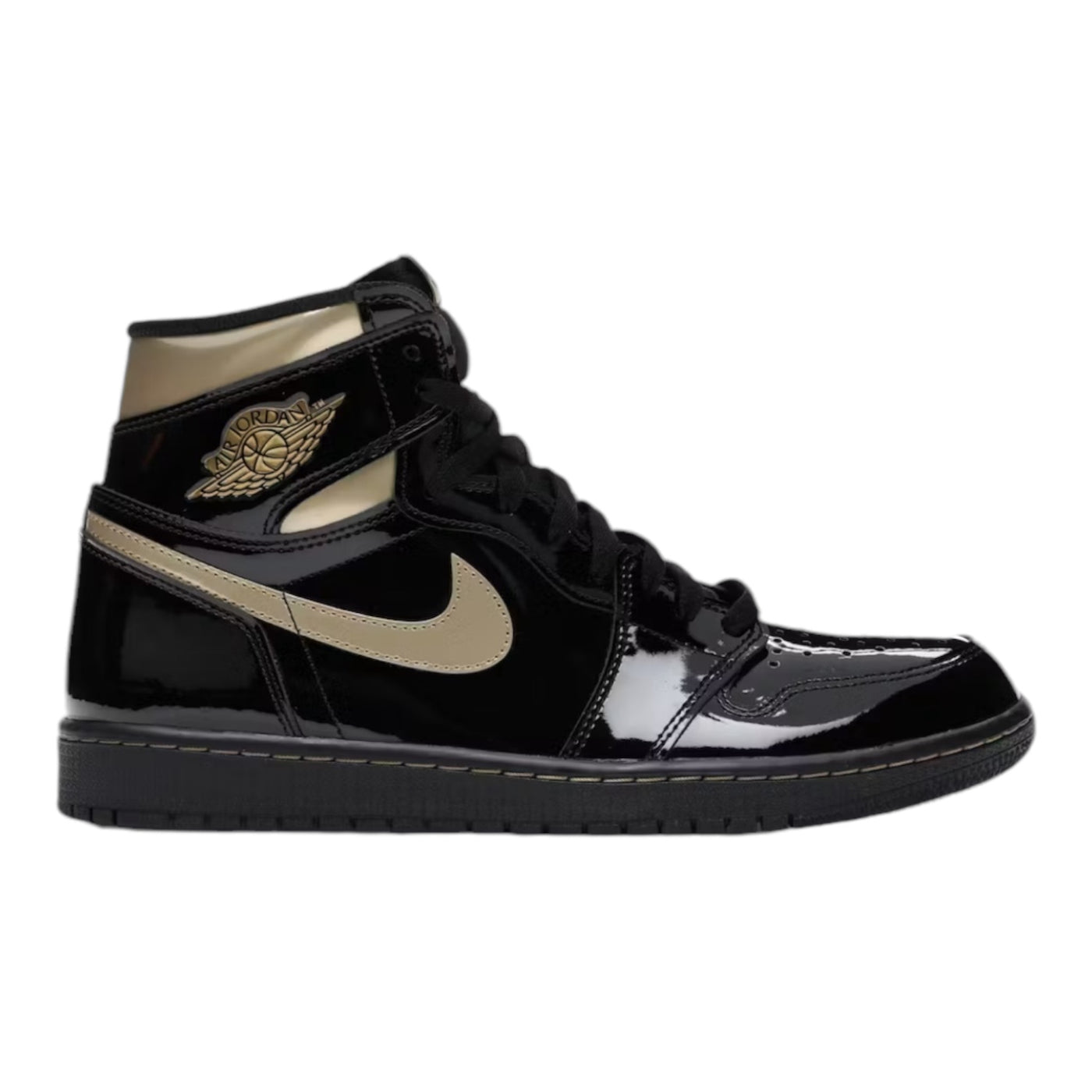 1 Retro Black Metallic Gold