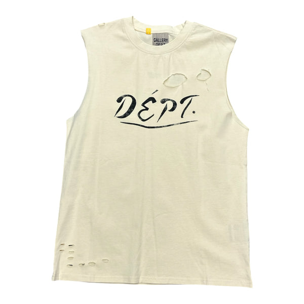 Gallery Dept Cream Sleeveless Tee