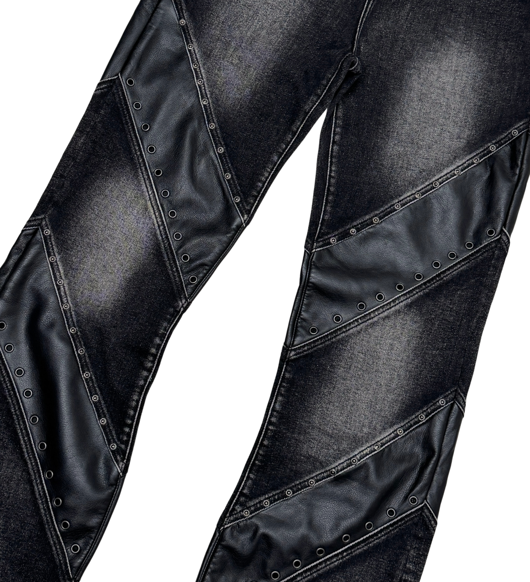 Vicious Black/Leather Jean
