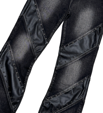 Vicious Black/Leather Jean