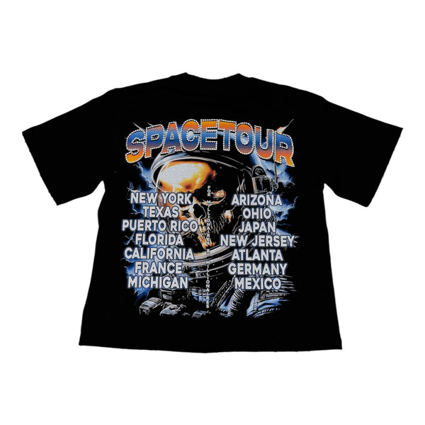 Old Future Skull Astronaut Black Tee