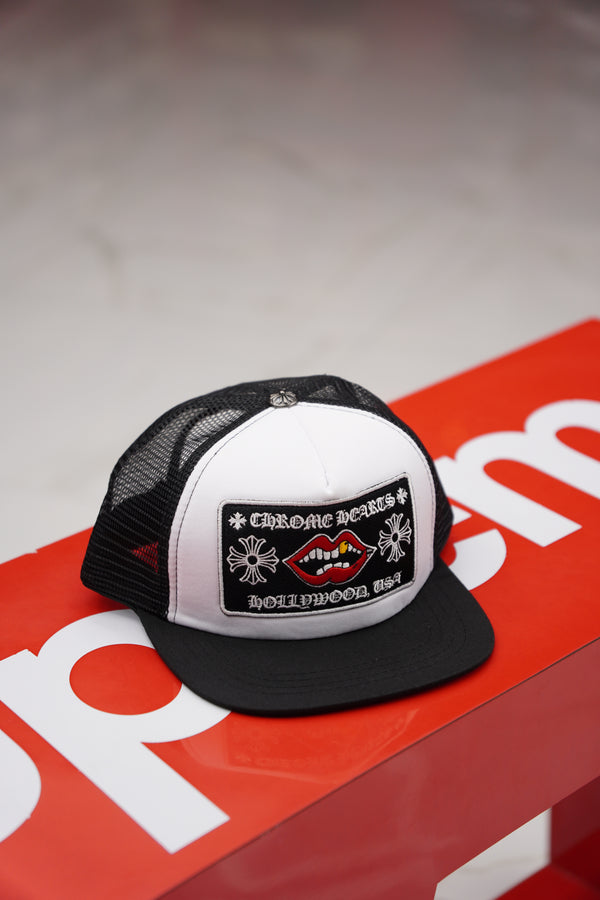 Chrome Heart “Golden Tooth” White Cap