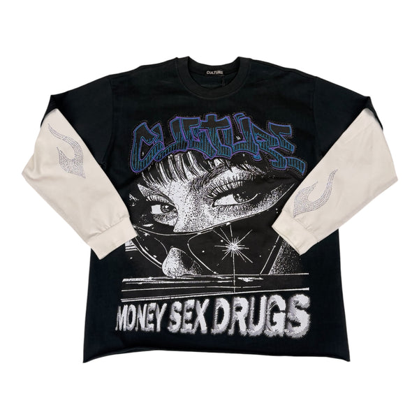 Culture Black/White Longsleeve Tee