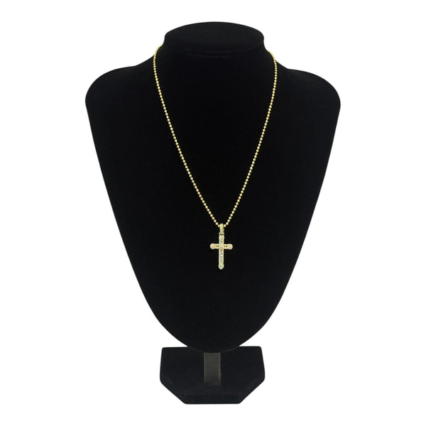 Diamond Small Cross Pendant (Includes Chain)